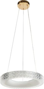 Toolight Toolight, LED závesné osvetlenie 40cm, 24W, 4000K, MS001-CP, ružové zlato, OSW-09610