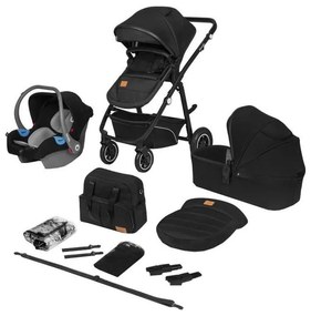 Lionelo - Kombinovaný kočík 3 v 1 BIANKA Čierny Onyx