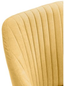 Žlté čalúnené jedálenské kreslá v súprave 2 ks Nadi – Marckeric