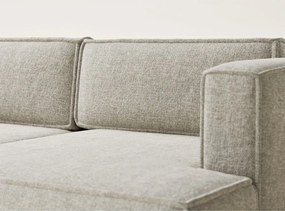 Béžová ženilková rozkladacia/s úložným priestorom rohová pohovka (pravý roh/s leňoškou) Velto – Maison de Rêve