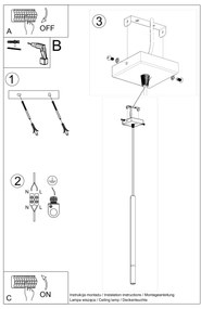 Závesné svietidlo Mozaica, 1x čierne kovové tienidlo, g