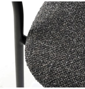 Tmavosivá jedálenská stolička Zama – Unique Furniture