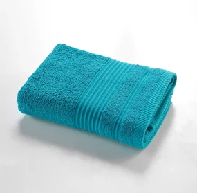 Modrý froté bavlnený uterák 50x90 cm Tendresse – douceur d'intérieur