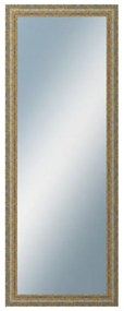 DANTIK - Zrkadlo v rámu, rozmer s rámom 60x160 cm z lišty ZVRATNÁ bielozlatá plast (3067)