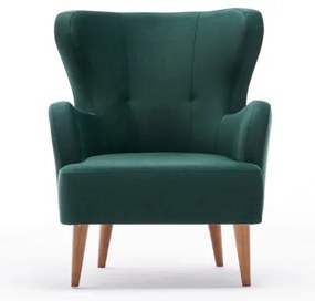 Kreslo ušiak NEKO zelené