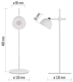 LED Stmievateľná nabíjacia stolná lampa magnetická 4v1 LED/4,2W/3,7V 4000K biela