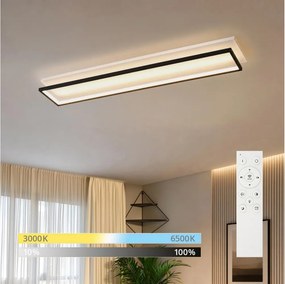 Brilagi - LED stmievateľné stropné svietidlo OUTLINE LED/90W/230V 18x100 cm biela/čierna +DO