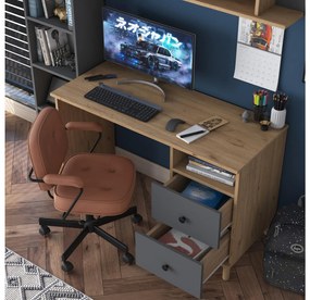 PC stolík Halinka (orech + antracit) . Vlastná spoľahlivá doprava až k Vám domov. 1102174