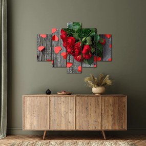 Obraz - kytica ruží (150x105 cm)