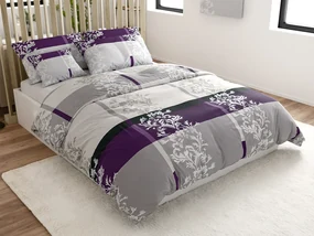 Bavlnené obliečky DELUXE fialové Rozmer obliečky: 2 ks 70 x 90 cm | 200 x 220 cm