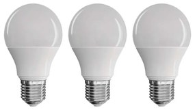 Súprava 3 LED žiaroviek EMOS Classic A60 Warm White, 8,5W E27