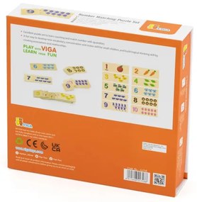 Sada puzzle Viga 44748 spájanie čísel