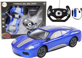 LEAN Toys Diaľkovo ovládané auto RC v mierke 1:16, modré svetlá