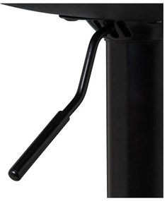 Čierne barové stoličky s nastaviteľnou výškou z imitácie kože v súprave 2 ks (výška sedadla 56,5 cm) – Casa Selección