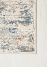 Koberec Portland HIL bielo-tmavomodrý obdĺžnikový – polypropylén Rozmer: 80x150 cm