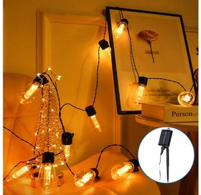 Aigostar - LED Solárna vianočná reťaz 20xLED/11,5m IP65 teplá biela