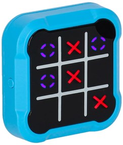 Kruhový kríž kríž elektronická logická hra tic tac toe prenosná konzola modrá