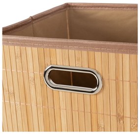 Bambusový úložný box v prírodnej farbe 31x31x31 cm – Compactor