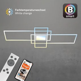 Briloner 3812019-LED stmievateľné stropné svietidlo RAM 56W/230V Wi-Fi Tuya 111x42 cm + diaľkové ovládanie