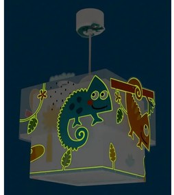 Dalber 63312 - Detský luster HAPPY JUNGLE 1xE27/15W/230V