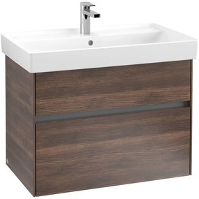 VILLEROY &amp; BOCH Collaro závesná skrinka pod umývadlo, 2 zásuvky, s LED osvetlením, 754 x 444 x 546 mm, Arizona Oak, C010B0VH