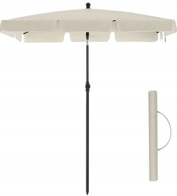 Záhradný slnečník s ochranným obalom Royal 200x125 cm krémový