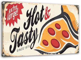 Gario Obraz na plátne Ceduľa retro pizza Rozmery: 60 x 40 cm