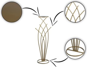 STOJAN NA KVETINÁČ FOUNT 100X22,5 CM ZLATÁ