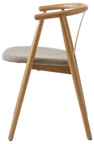 Béžová/v prírodnej farbe jedálenská stolička Relate – Unique Furniture