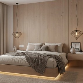 Stropné svietidlo Toby čierne