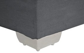 Manželská posteľ Boxspring 160 cm ADIR (s matracmi) (sivá). Vlastná spoľahlivá doprava až k Vám domov. 1007077
