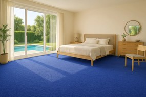 Vopi, Koberec metráž Eton modrý 82 - neúčtujeme odrezky z role, na mieru, šíře 1,33m,1m,2m,3m,4m,na mieru, neúčtujeme odrezky, modrá, filc, kuchyňa