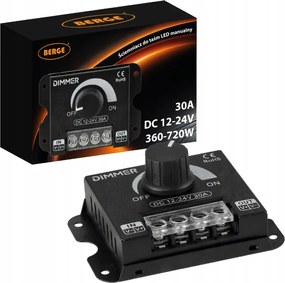 Sada LED pásikov SMD 24W 5m 1500lm - zdroj + ovladač + stmívač