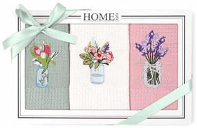 KUCHYNSKÉ UTIERKY HOME6 SADA 3 KS 50X70 CM VZOROVANÉ