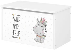 Raj posteli Box na hračky -  Wild and free biela