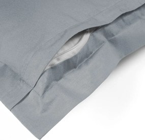 Biante Bavlnená obliečka na vankúš s lemom Moni MO-076 Svetlo sivá 60 x 60 cm