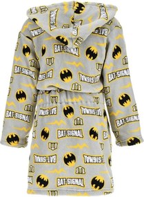 Detský / chlapčenský coral fleece župan s kapucňou Batman, EU 104 Sivá