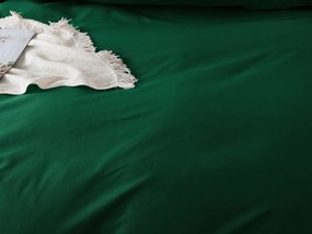 XPOSE® Predĺžené bavlnené Renforcé  obliečky EVITA  - tmavo zelené