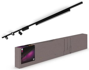 Philips-SADA 4xLED RGB Stmievateľné svietidlo do lištového systému Hue LED RGB/44,6W/230V