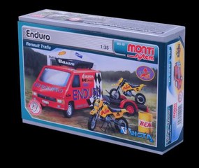 Stavebnice Monti 49 Enduro Renault Trafic 1:35 v krabici 22x15x6cm