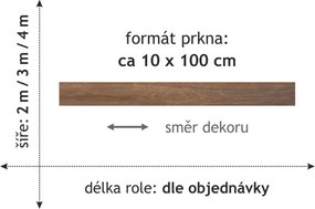 Beaulieu International Group, PVC podlaha - lino Master X 2961, na mieru, šíře 2m, hnedá, pvc, chodba / predsieň