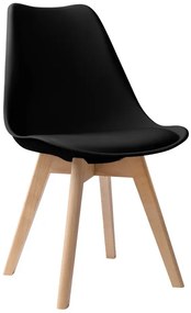 Jedálenská stolička NANTES hnedá / čierna