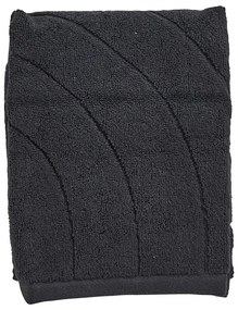 Čierny froté bavlnený uterák 50x70 cm Time – Zone