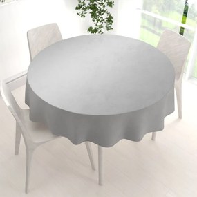 Biante Zamatový okrúhly obrus Velvet Premium SVP-039 Sivý Ø 50 cm