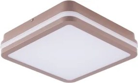 Brilagi -LED Vonkajšie stropné svietidlo BENE LED/18W/230V 21,5x21,5 cm hnedá IP54
