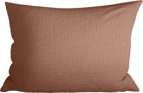 Mušelínová obliečka na vankúš MUSSARI 70x90 cm, svetlohnedý