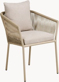 Záhradné jedálenské stoličky's opierkami Salerno, 4 ks