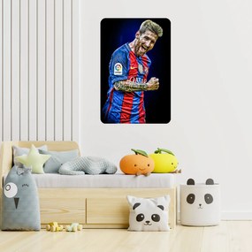 Textilná nálepka na stenu "MESSI 2"