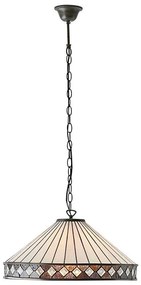 Endon 64147 - Závesný luster na reťazi Tiffany FARGO 1xE27/60W/230V priemer 50 cm