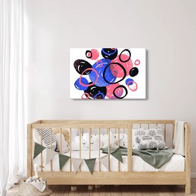 Obraz - Motív s kruhmi v živých farbách (90x60 cm)